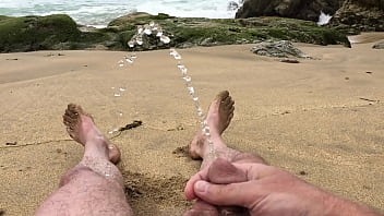 long self pee at the nude  beach