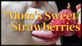 StepMOM's Sweet Strawberries (gastroscopy, vore, food crush, boobs smoothering, close-ups)