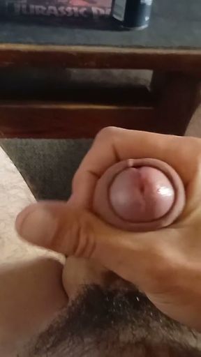 Foreskin game and wet handjob   Clip 1