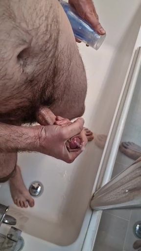 Fucking a fleshlight with cumshot