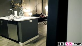 Huge dick for petite stepsis Amara Romani
