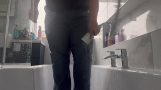 Desperately soaking my jeans and then showering off