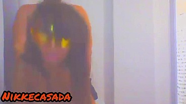 Na live fudendo com uma loirinha e uma morena