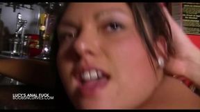 Plump and busty Lucy anal fucked