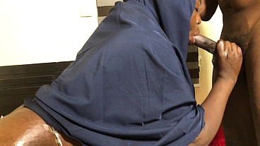 Threesome with street Muslim girl on Hijab