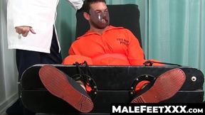 MaleFeetXXX.com - Hunk's man-eater cosplay leads to tickling submission