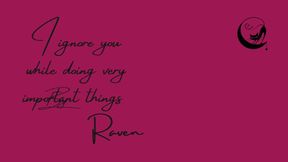 I Ignore You While Doing Very Important Things