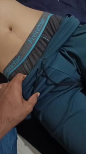 Meet after a long time and touching my best friends big uncut dick