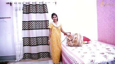 Servant gives in to desire with his employer while her husband is away