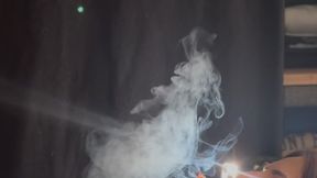 LOVE IS ENJOYING HIS BED WITH HIS CIGARETTE