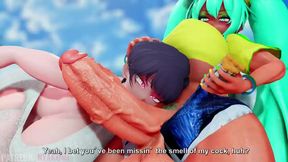 Super Hardcore Futanari Fun On and Off Screen