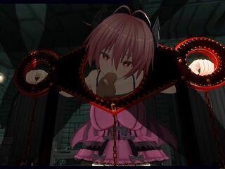 3D ANIME S&M Devil Beauty Tied Sucks Big Knob