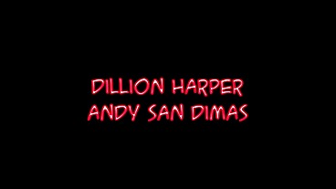 Dillion Harper And Andy San Dimas Share Eric John Facial Cumshot