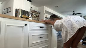 KITCHEN YOGA UPSKIRT (FULL VIDEO)