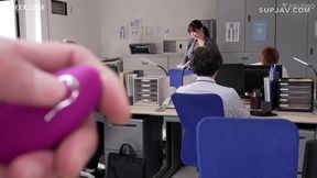 Shy office girl Kamiki Mia teases with secret naughty whispers to make you explode