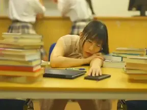 Japan Cosplay Teacher Gives Reverse Bunny Blowjob & Hot Tit Hardcore Handjob Creampie