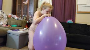 36inch Purple Balloon Ride