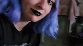 Sucking Your Dick With Black Lipstick On