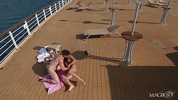 Small titted babe, Melanie Memphis likes to get fucked on a luxury ship, during a casual cruise