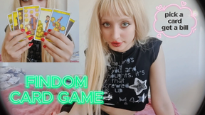 Findom card game: Pick a card... Pick a debt