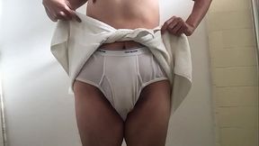 Showing off my tighty whities in a special online fitness class