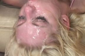 French Blonde Slut Face Fucked in Hardhore Session