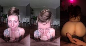 Taking all my cum like a good girl