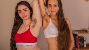 NAUGHTYNATURAL - Long Hair Lesbian Tease XXX