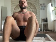 Anal Orgasms and a Massive Cumshot after Yoga.