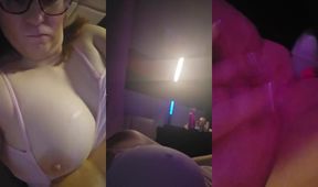 BBW Solo Sissy Cums While Stuffing Bottle of Lube Up Her Perfect Pink Pussy