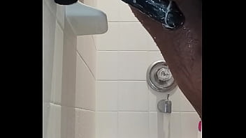 Showering with a BBC DILDO