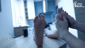 Foot date with a colleague at work - part 1