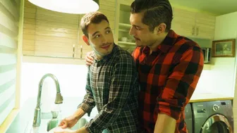 Muscular Rocky Vallarta Pounds Latino Twink Bareback and Cums in Mouth