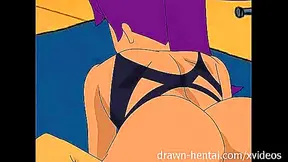 Homer & Marge Simpsons Cartoon Threesome – Anal, Blowjob, Facial Feast