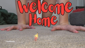 Welcome Home, Giantess Step-Mommy Has Foot and Snack Plans