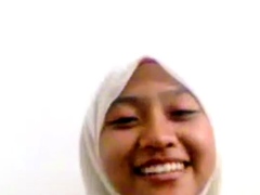Malay Hijab girl in action