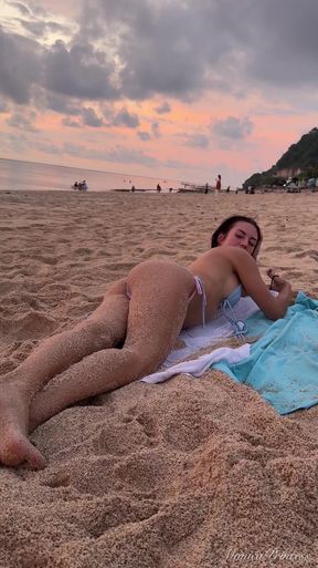 Erotic Ass Massage on the Beach, Naughty Fun in the Ocean