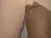 submissive and breedable shy boy pisses himself despite getting caught by neighbors