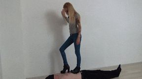 Candy Trampling in High Heels Boots (MP4 FULL HD)