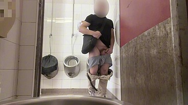 Amateur Straight Boy Trying to Get Caught at Public Urinal