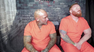 Kåta tatuerade amerikanska björnar ger slarviga avsugningar och tar sedan stor kuk barbacka