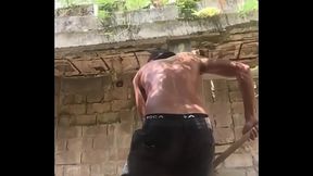 limpiando la parte trasera de mi casa , mi nuevo proyecto para compartir contigo