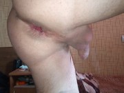 Русский фембой трахает свою попку вместо похода на занятия)