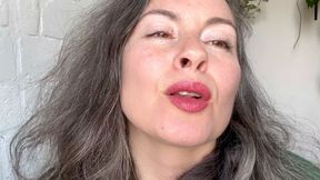 she will tease you with sexy natural lips aV