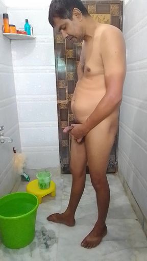 Nude showing shamelessly masturbate.