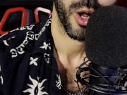 ASMR MALE Wet Mouth Sounds, Whispering, Relaxing, Tingles