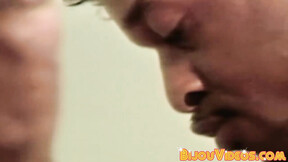 ”Vintage ebony macho bareback fucking his charming BF”