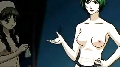 Kinky hentai babe dominates her submissive girlfriend with a strap-on