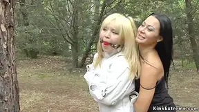 Babe In Strait Jacket Tormented Outdoor With Mitsuki Sweet
