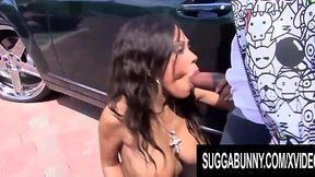 Hung Ebony Dude Wrecks Thick Ass Lacey Duvalle's Pussy